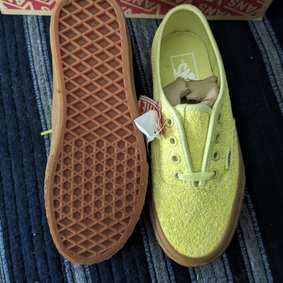 Vans Authentic Ice Cream Glitter Yellow Women Gum bottom VNOA38EMVK3 (2018) 0124 - Picture 5 of 10